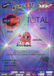 Koncert zespo��w RED ROAD, TOTAL RESET PLAN oraz KORPIS KARMEL 