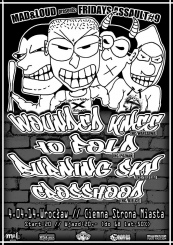 Koncert HC: WOUNDED KNEE / 10 FOLD / BURNING SKY / CROSSHOOD