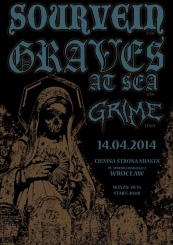 Koncert  Graves at Sea, Sourvein, Grime - Klub Ciemna Strona Miasta 14.04.2014 