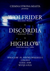 Metalowa Masakra vol. 4: WOLFRIDER, DISCORDIA, HIGHLOW