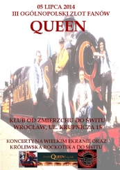 III Ogólnopolski Zlot Fanów QUEEN - Wrocław - 05 lipca 2014 r. - zagra QUEEN OF MAGIC