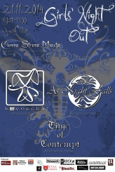 Koncert Girls' Night Out: AS NIGHT FALLS, KAVNACKA, TIME OF CONTEMPT