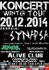 Koncert zespou SYNAPSA, Jaywalk, Neurokompania - 20 XII Alive