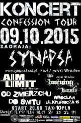 Koncert w otwierajcy tras „CONFESSION TOUR” oraz PREMIERA pyty  zespou SYNAPSA pt. „Confession”