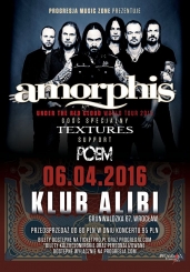 AMORPHIS + opening: POEM + special guest: TEXTURES - 06.04.2016 - KLUB ALIBI 