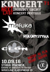 Koncert CLoN, KOLORYSTYKA, MaFuka w Starej Piwnicy