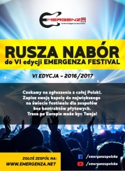 Emergenza Festival Polska (2016/17) - rusza nabr do VI Edycji 