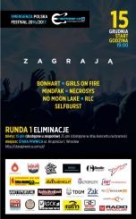 EMERGENZA FESTIVALPOLSKA 2016: BONHART, GIRLS ON FIRE, MINDFAK, NECROSY,  NO MOON LAKE, RLC,  SELFBURST